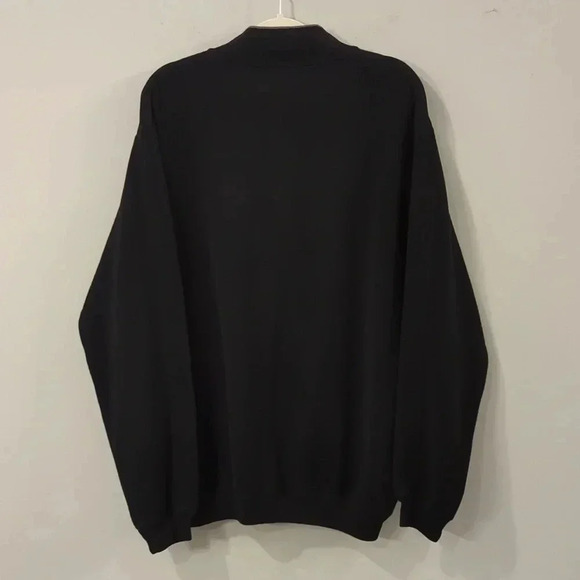 St Croix Seersucker Knit Quarter-zip Pullover Black size XXL‎ - Picture 6 of 10